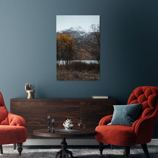 AUTUMN'S SILENT EMBRACE Vertical Canvas Print