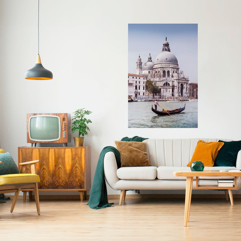 GONDOLA SERENAD Vertikal poster med självhäftande text