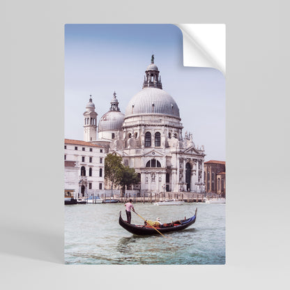 GONDOLA SERENAD Vertikal poster med självhäftande text