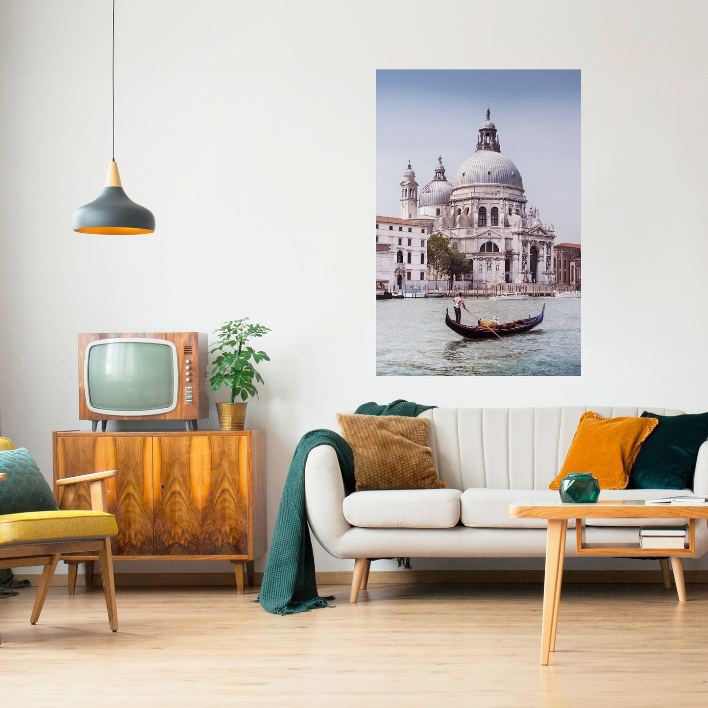 GONDOLA SERENAD Vertikal poster med självhäftande text
