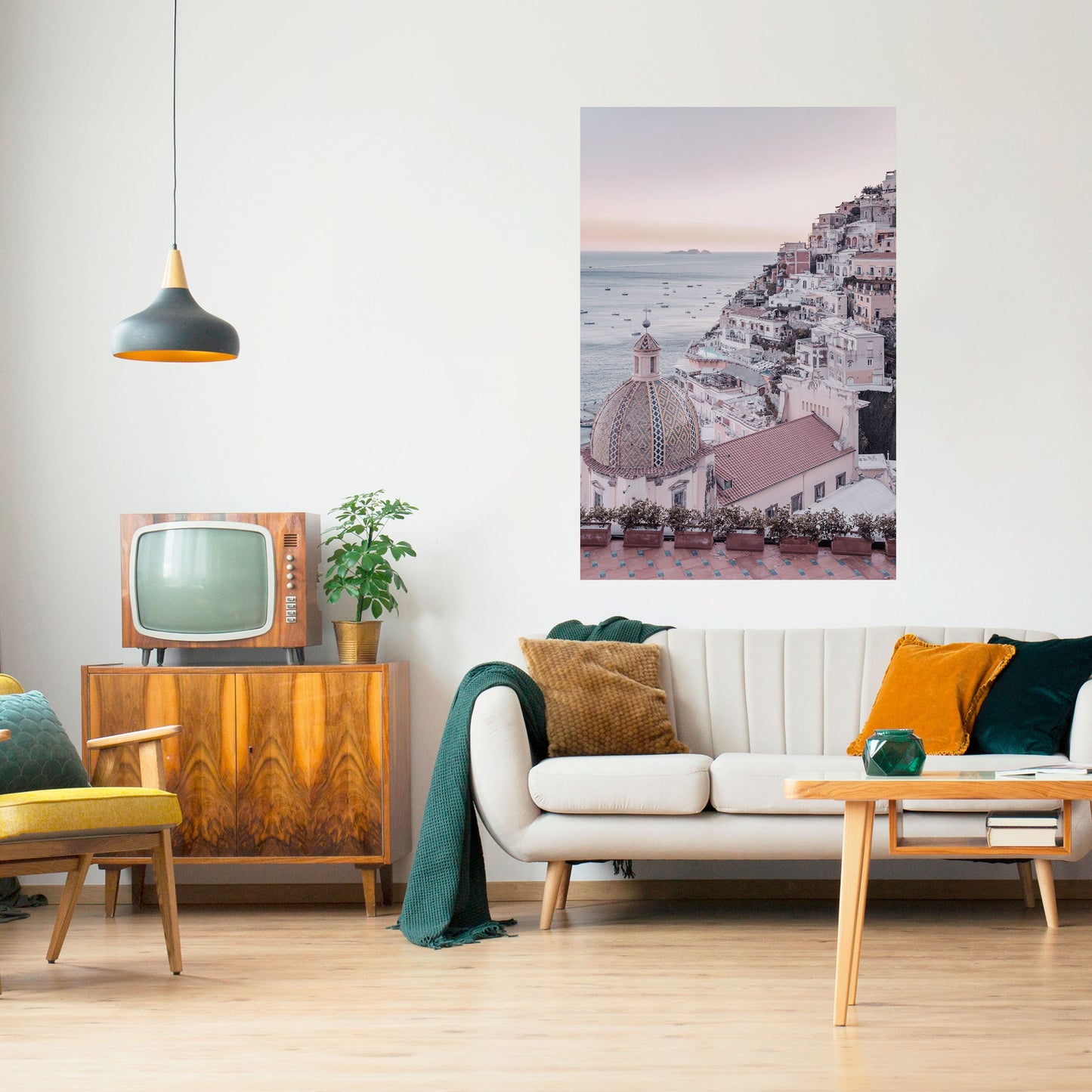 MEDITERRANEAN DREAMSCAPE vertikal poster med självhäftande text