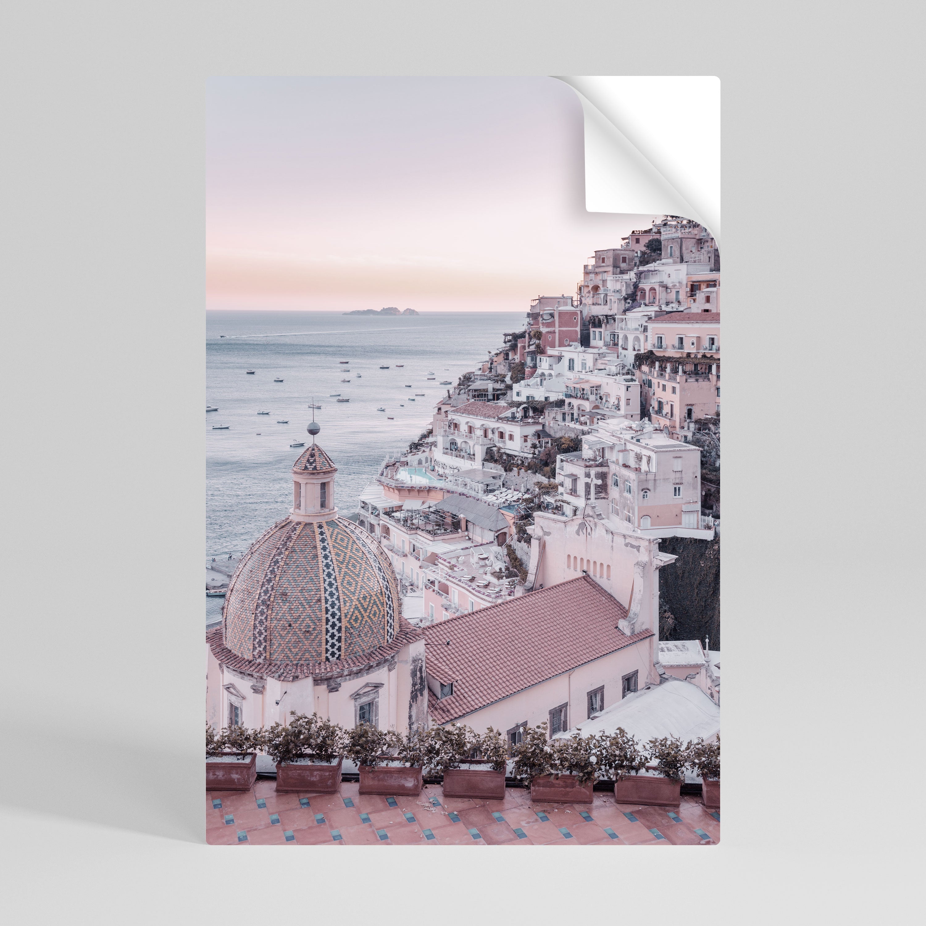 MEDITERRANEAN DREAMSCAPE vertikal poster med självhäftande text