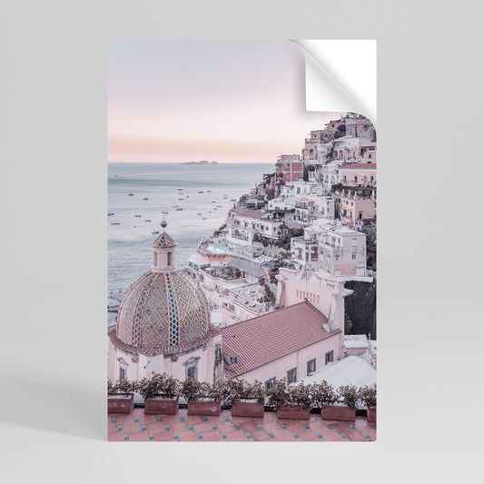 MEDITERRANEAN DREAMSCAPE vertikal poster med självhäftande text