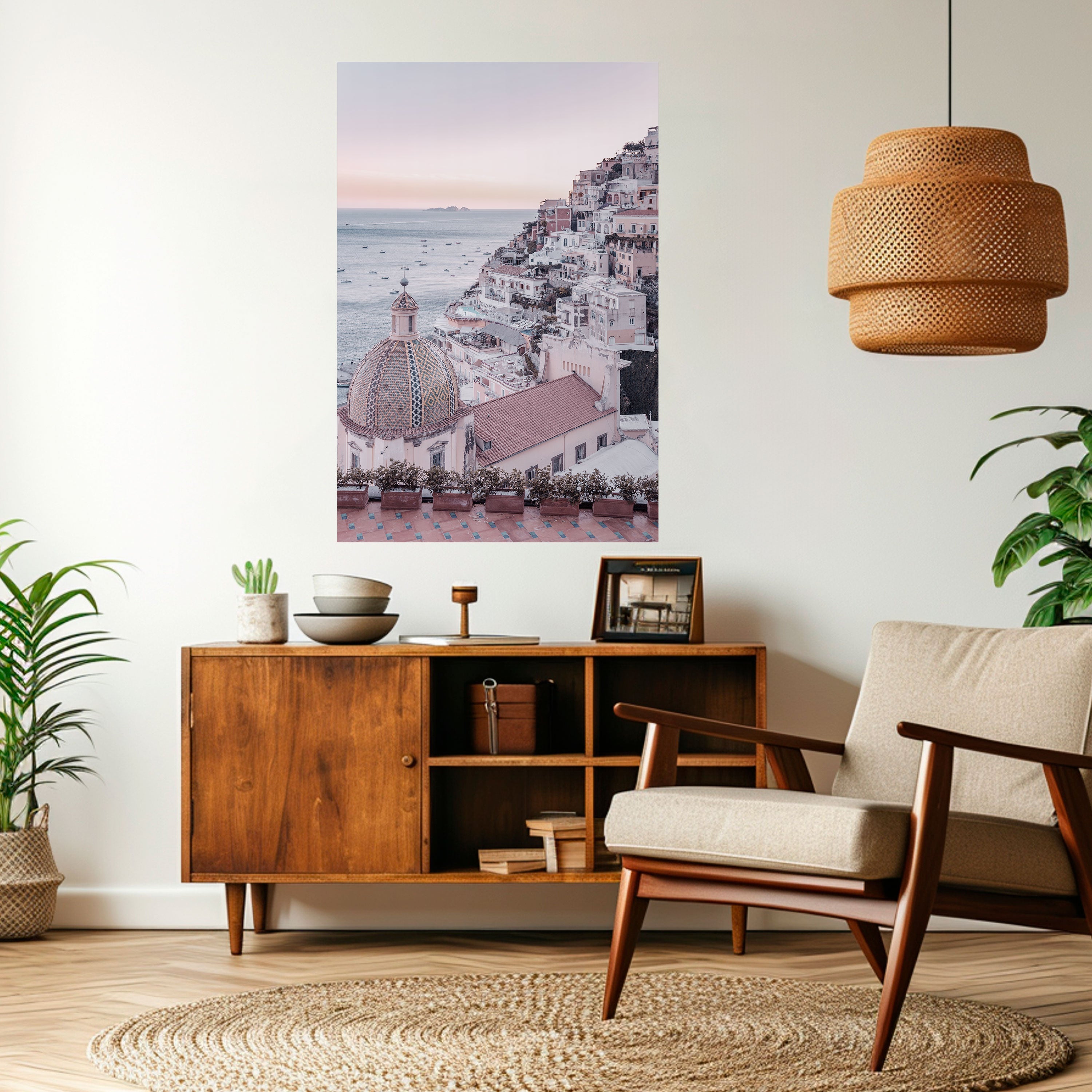MEDITERRANEAN DREAMSCAPE vertikal poster med självhäftande text