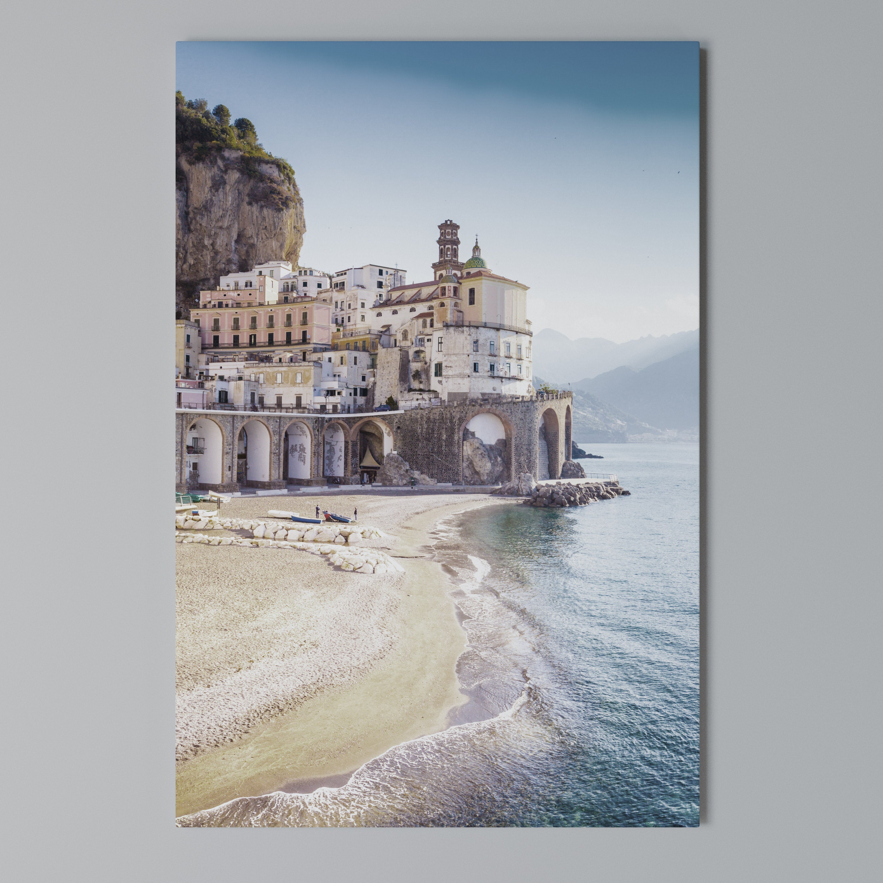 SEASIDE ARCHITECTURAL FANTASY Vertical Canvas Print
