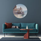 SEASIDE ARCHITECTURAL FANTASY Round Wall Art