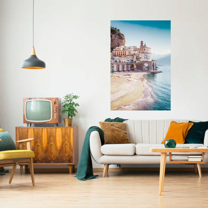 ARKITEKTONISK FANTASI MED SJÖVÄGEN – självhäftande poster