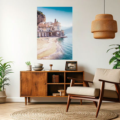 ARKITEKTONISK FANTASI MED SJÖVÄGEN – självhäftande poster
