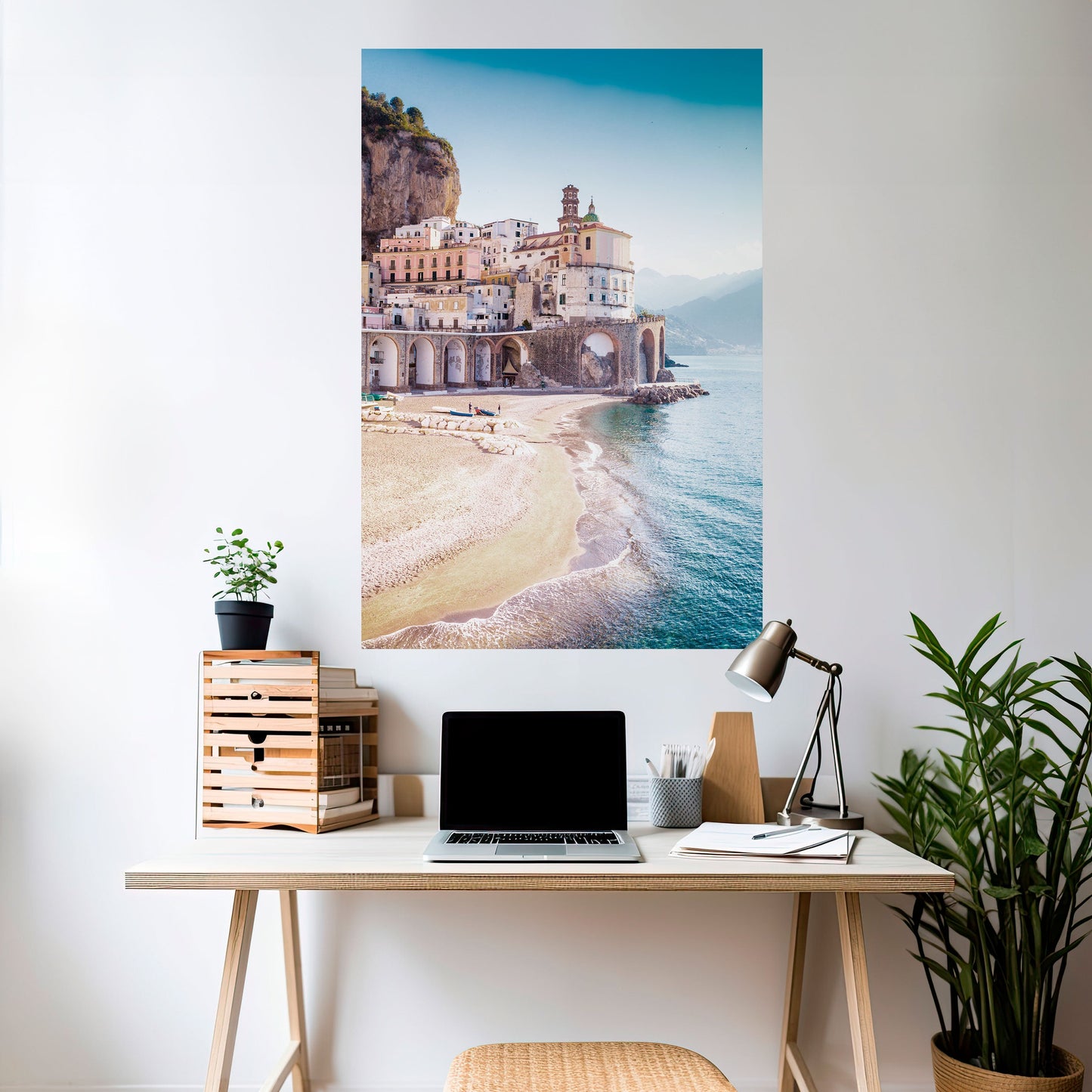 ARKITEKTONISK FANTASI MED SJÖVÄGEN – självhäftande poster