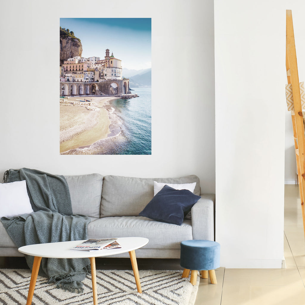 ARKITEKTONISK FANTASI MED SJÖVÄGEN – självhäftande poster