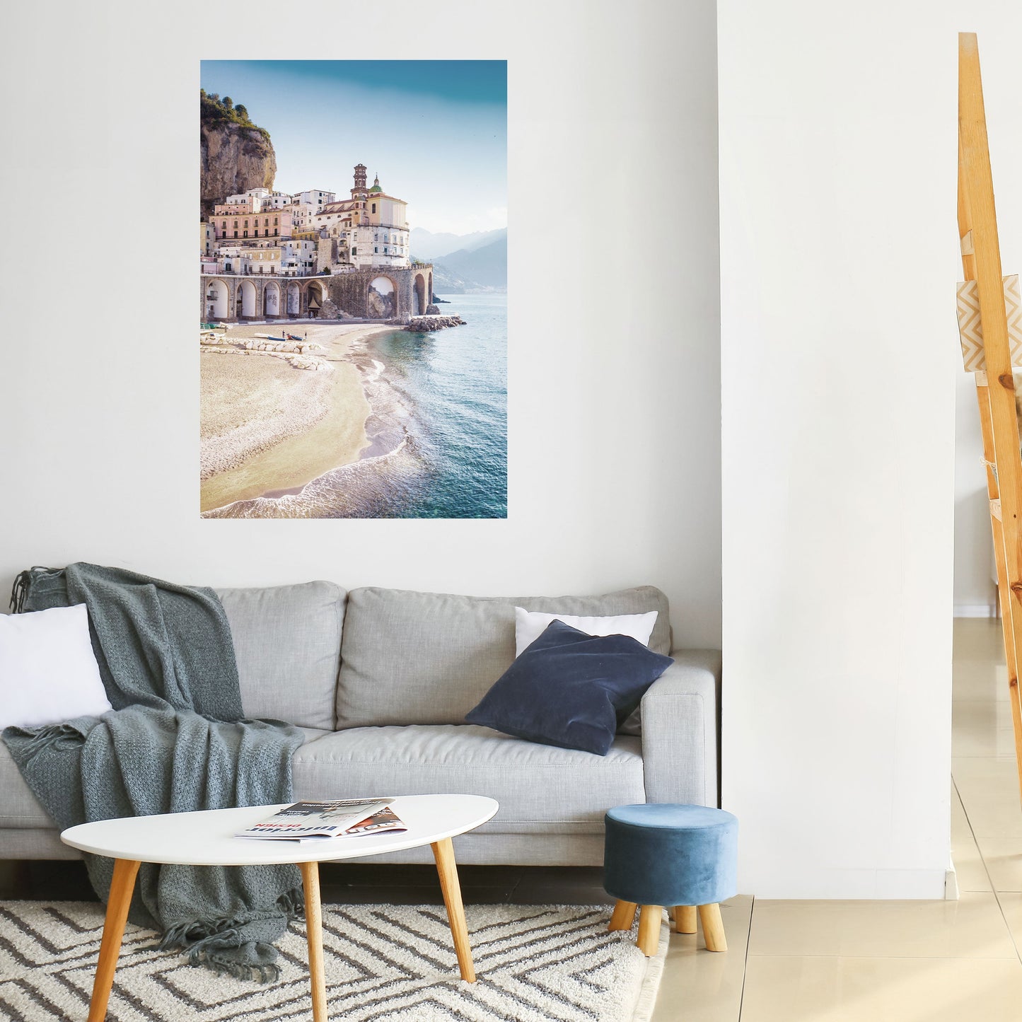 ARKITEKTONISK FANTASI MED SJÖVÄGEN – självhäftande poster
