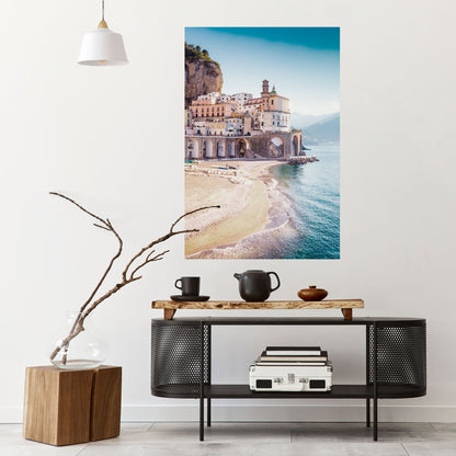 ARKITEKTONISK FANTASI MED SJÖVÄGEN – självhäftande poster