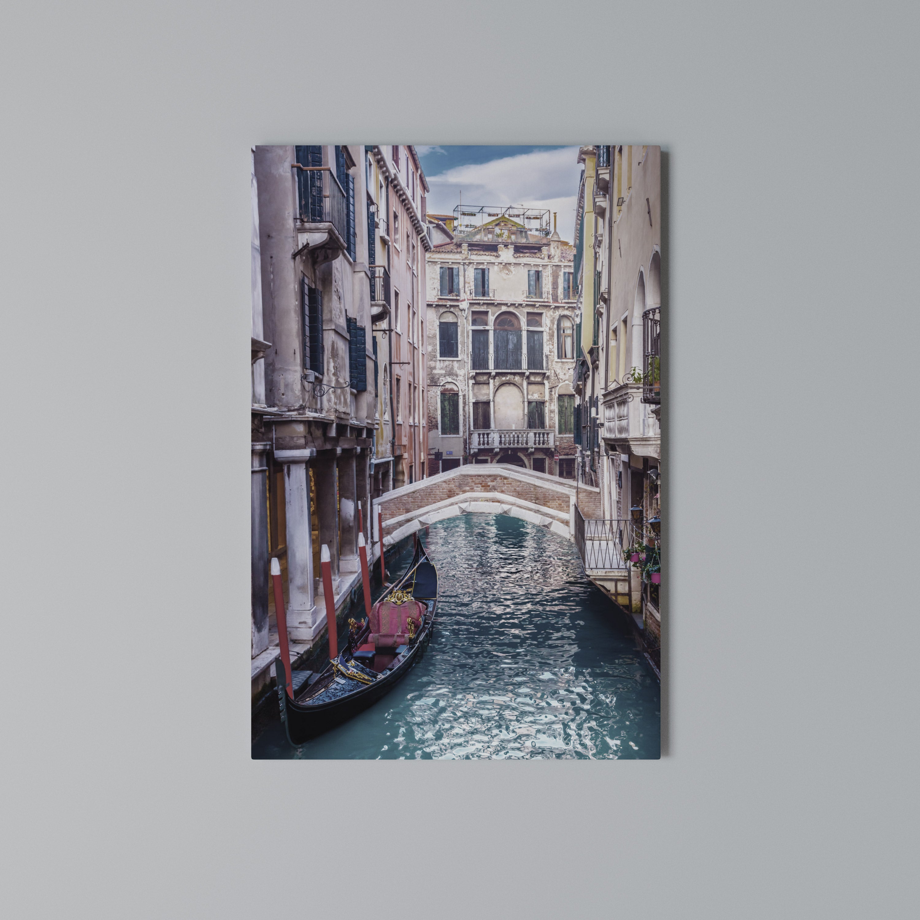 GONDOLA GLIDE Vertical Canvas Print