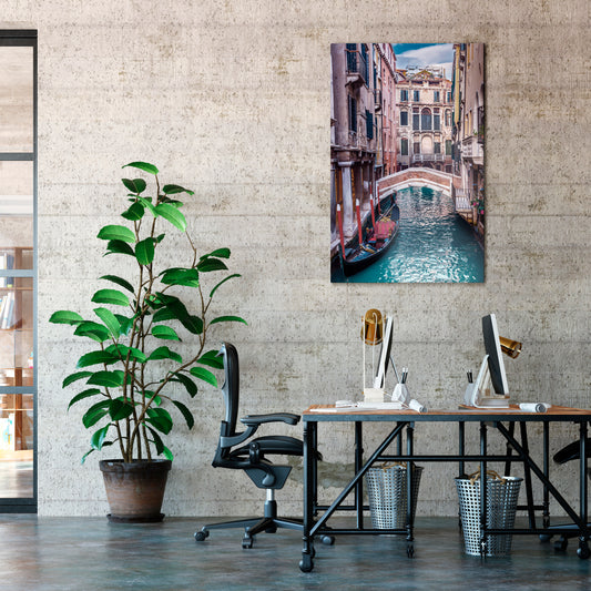 GONDOLA GLIDE Vertical Canvas Print