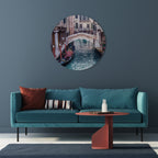 GONDOLA GLIDE Round Wall Art