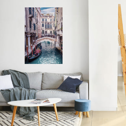 GONDOLA GLIDE vertikal affisch med självhäftande text