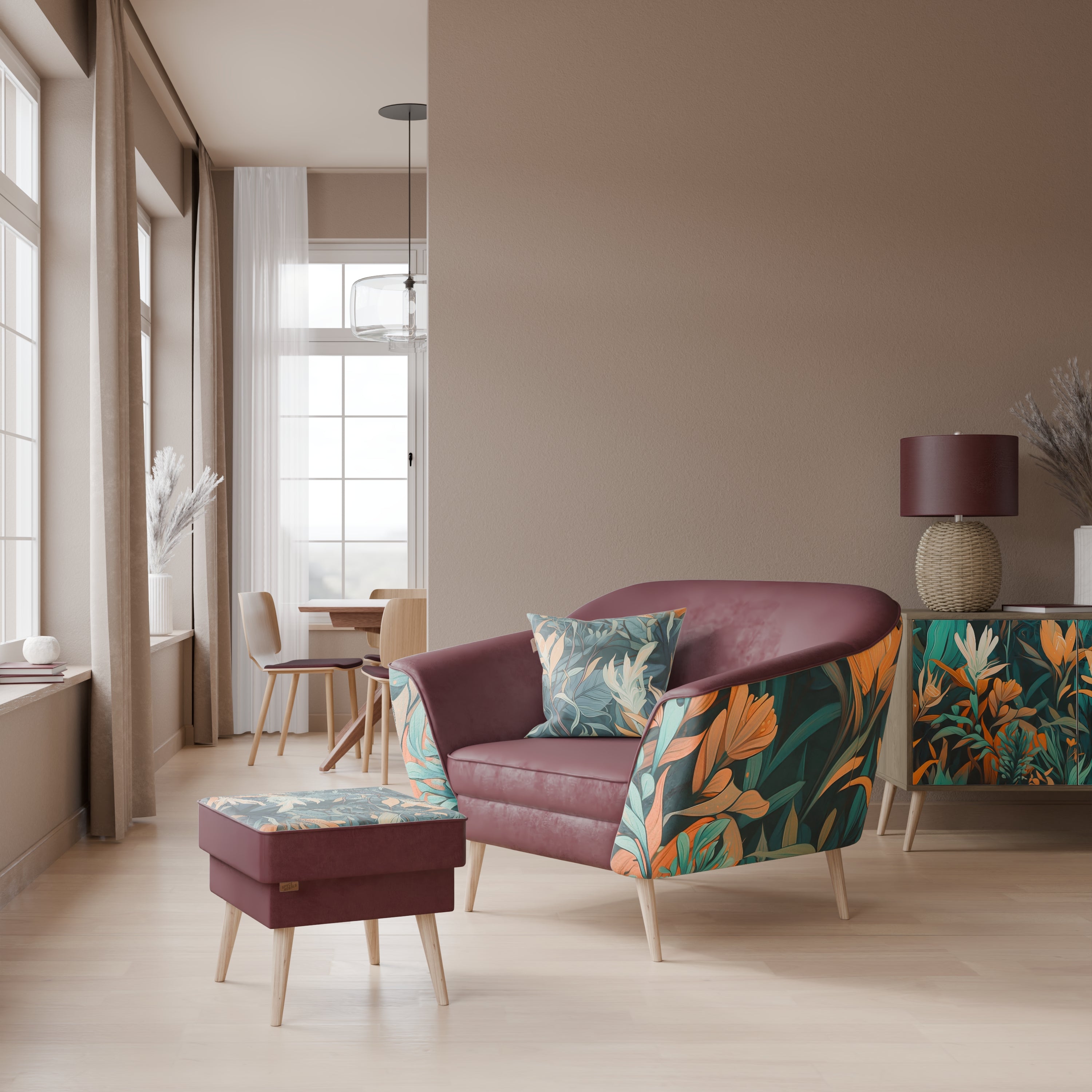 FLORAL SERENITY AURORA Armchair
