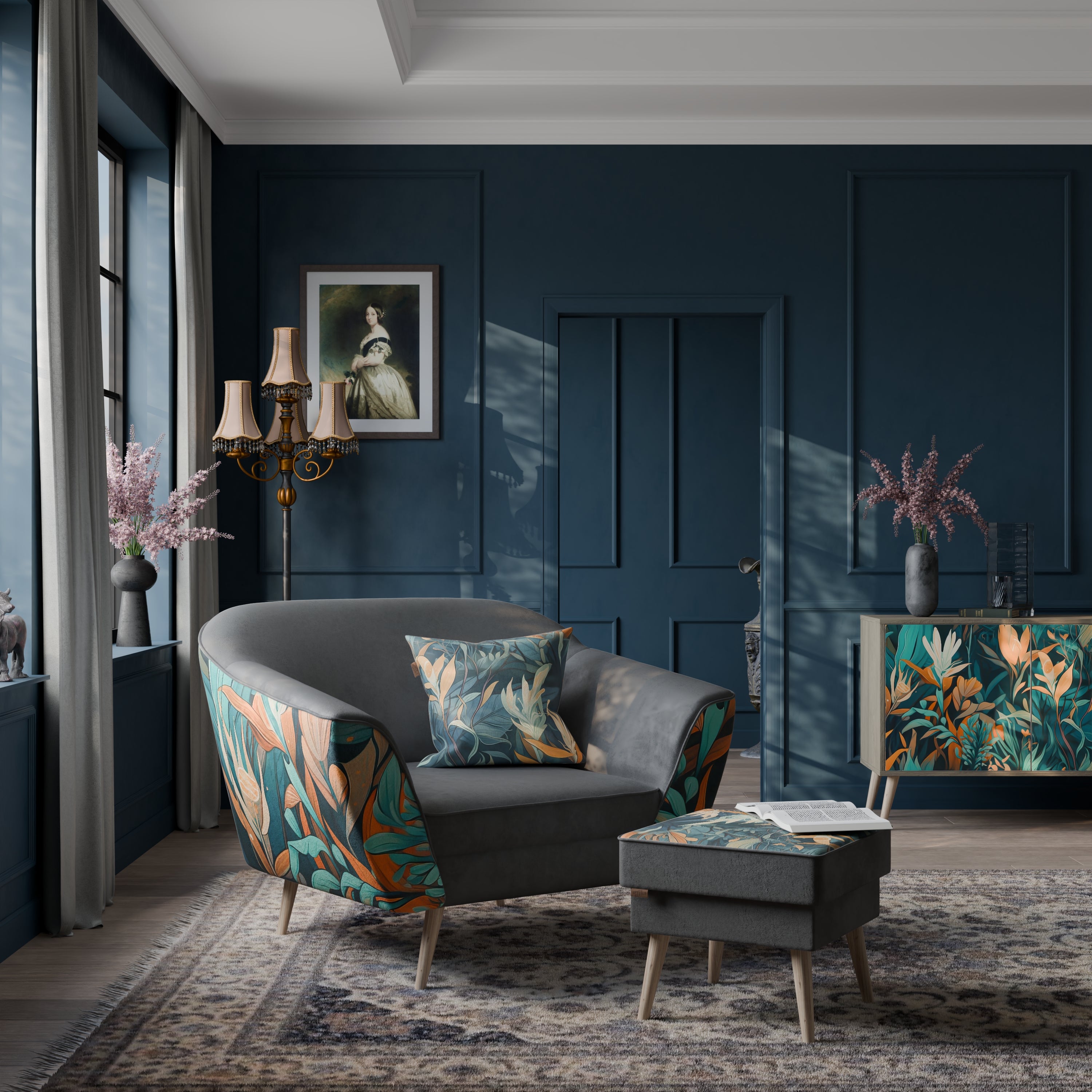 FLORAL SERENITY AURORA Armchair