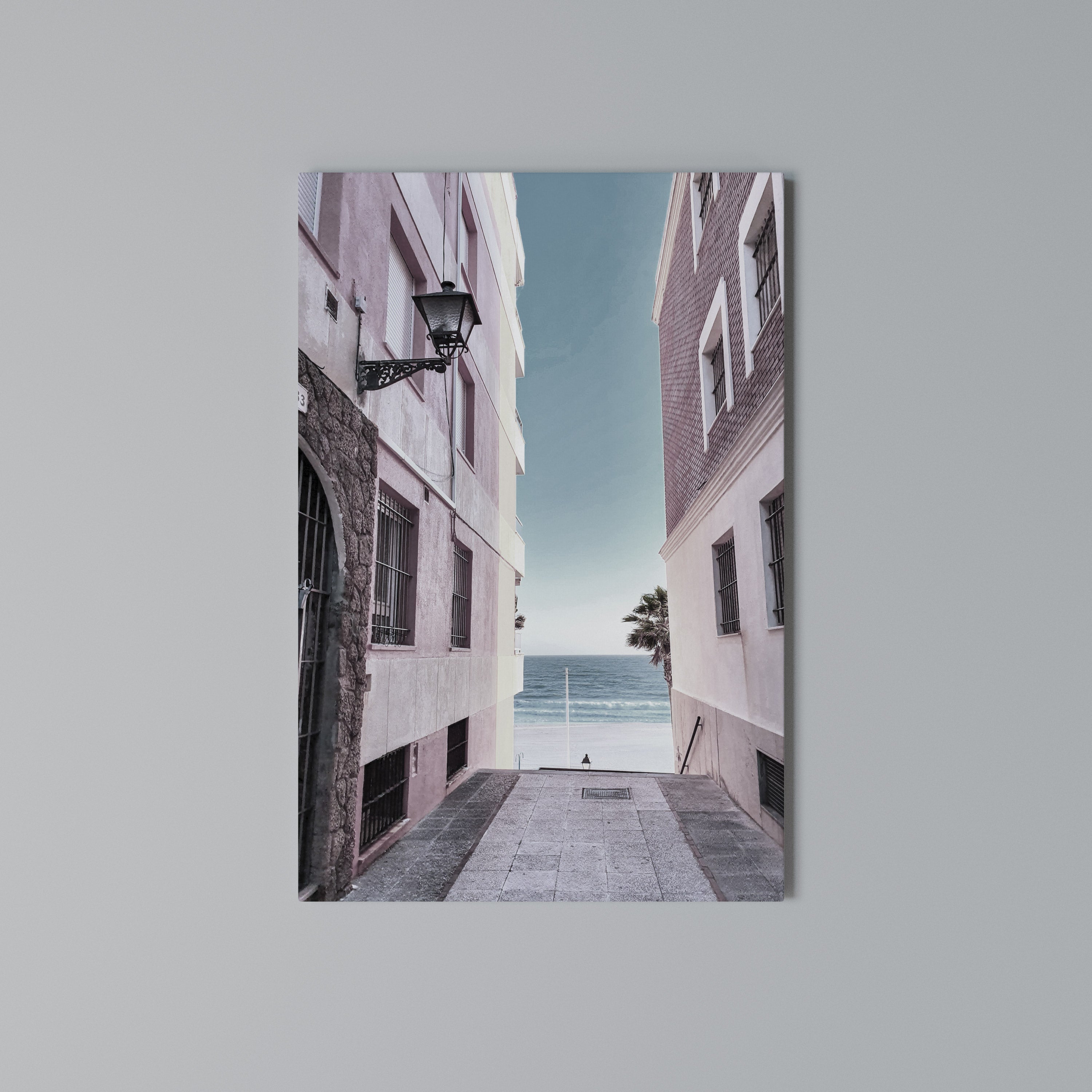 OCEAN'S WHISPER PATH Vertical Canvas Print