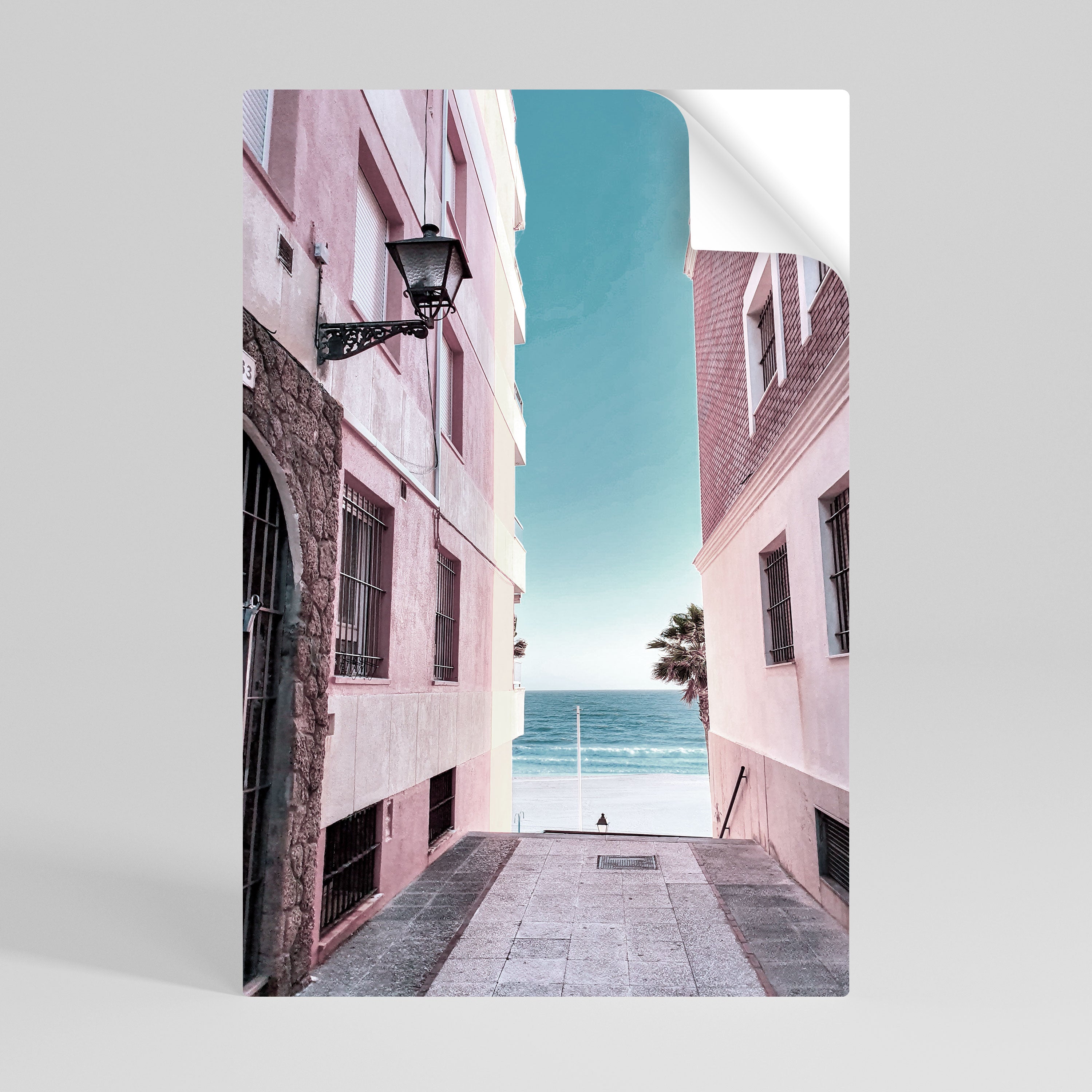 OCEAN'S WHISPER PATH Självhäftande Vertikal Poster