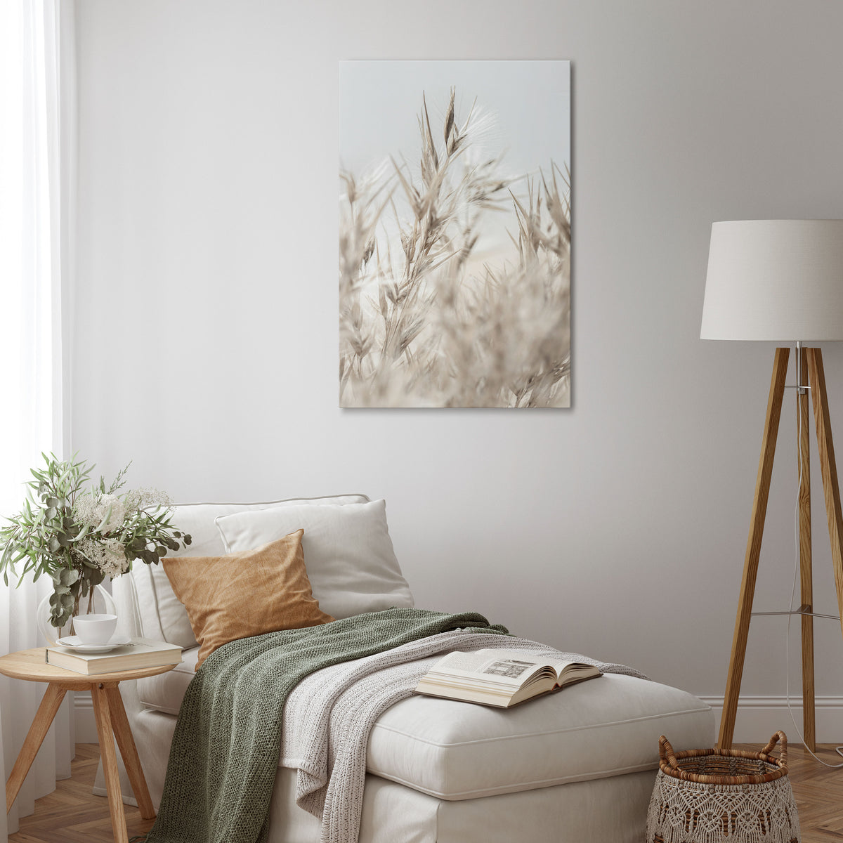 TRANQUIL GRASSES Vertical Canvas Print