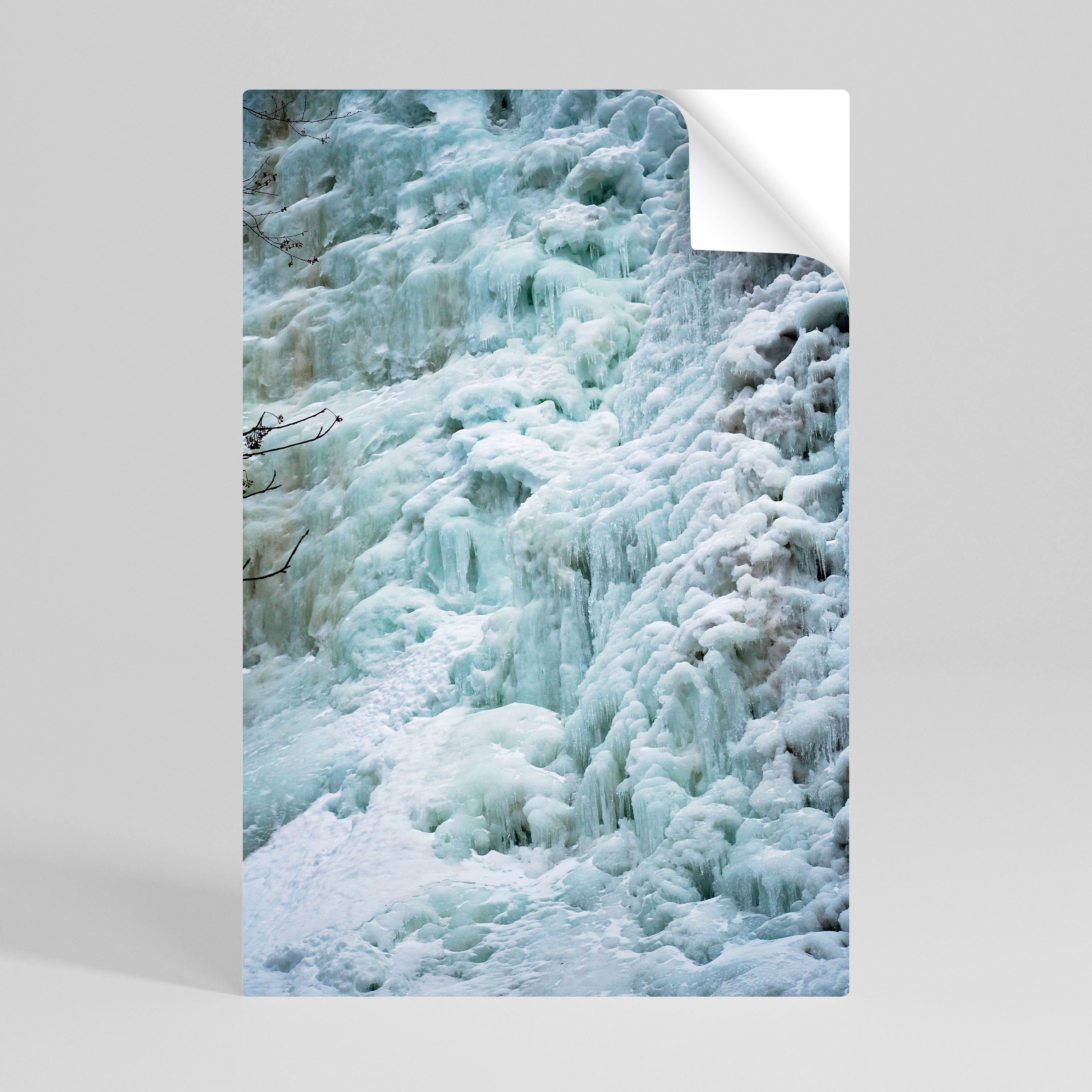 FROSTED WHISPERS Självhäftande Vertikal Poster