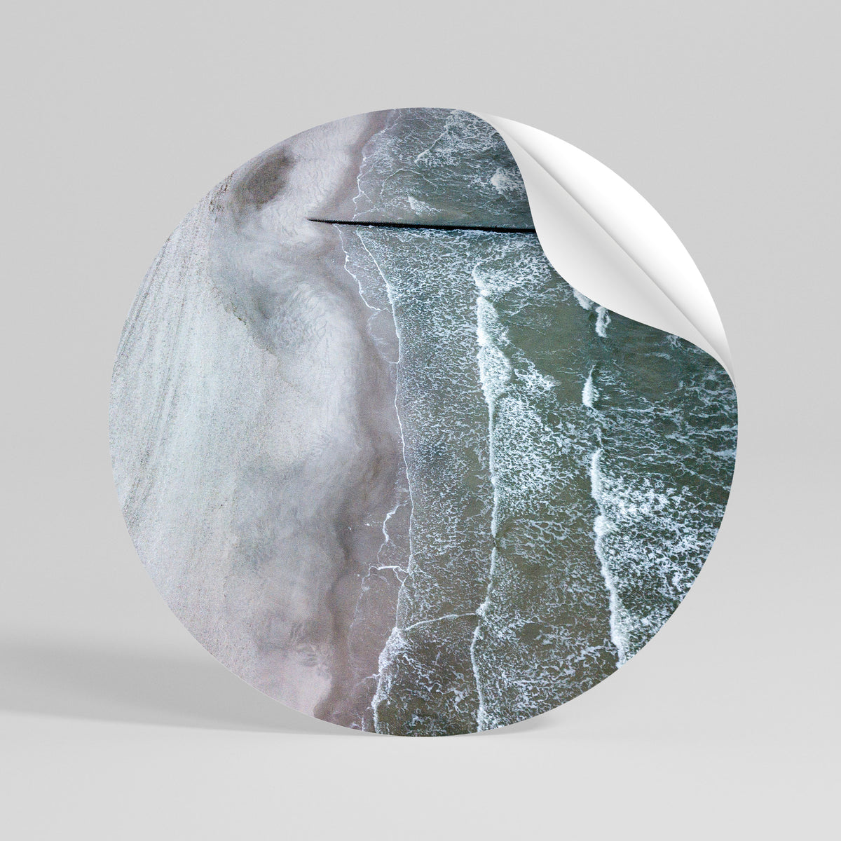 TIDE’S SILENT WHISPER Peel and Stick Round Sticker