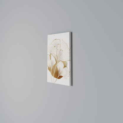 GOLDEN GINKGO DREAMS Vertical Canvas Print