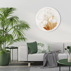 GOLDEN GINKGO DREAMS Round Wall Art