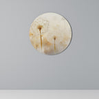 DREAMY DANDELION FIELDS Round Wall Art