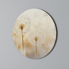 DREAMY DANDELION FIELDS Round Wall Art