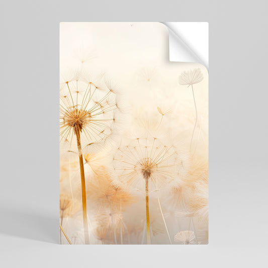 DREAMY DANDELION FIELDS Peel and Stick Vertical Poster