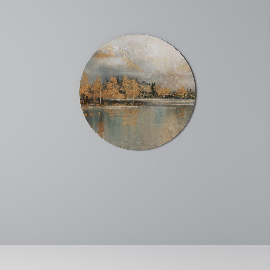 Rund väggdekoration ECHOES OF GOLDEN DAWN