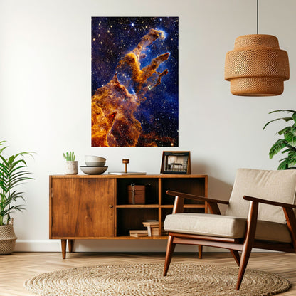 COSMIC DREAMSCAPE vertikal poster med självhäftande text