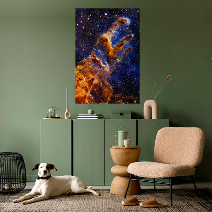 COSMIC DREAMSCAPE vertikal poster med självhäftande text