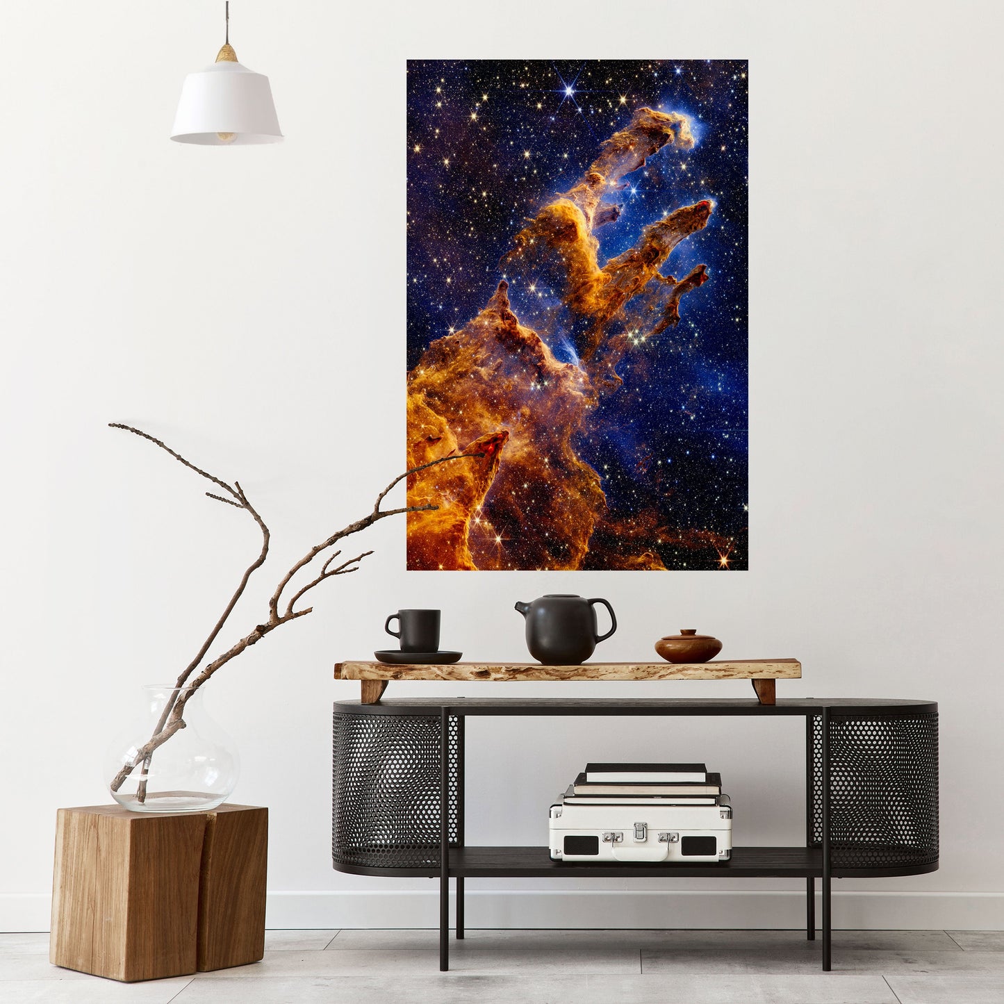 COSMIC DREAMSCAPE vertikal poster med självhäftande text