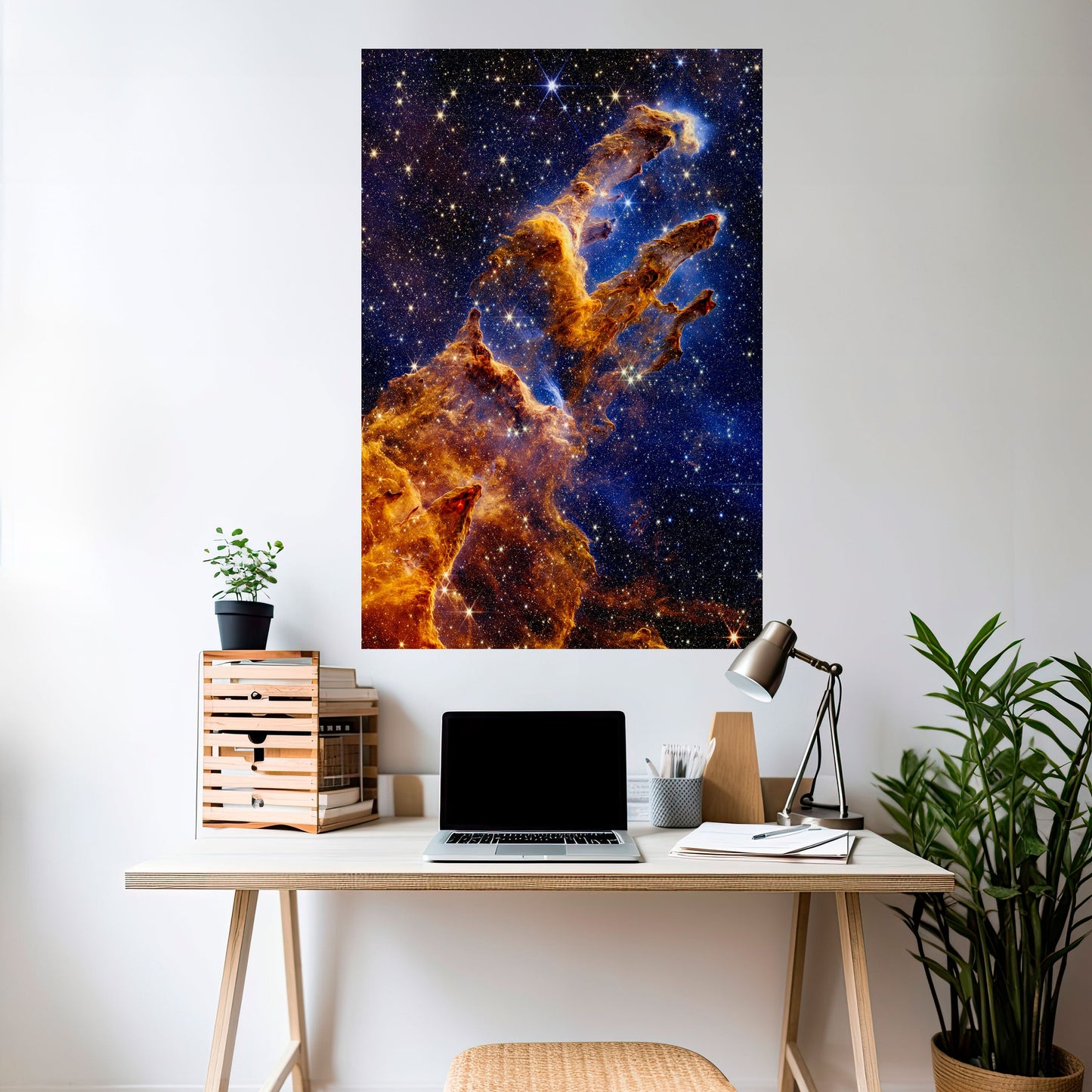 COSMIC DREAMSCAPE vertikal poster med självhäftande text