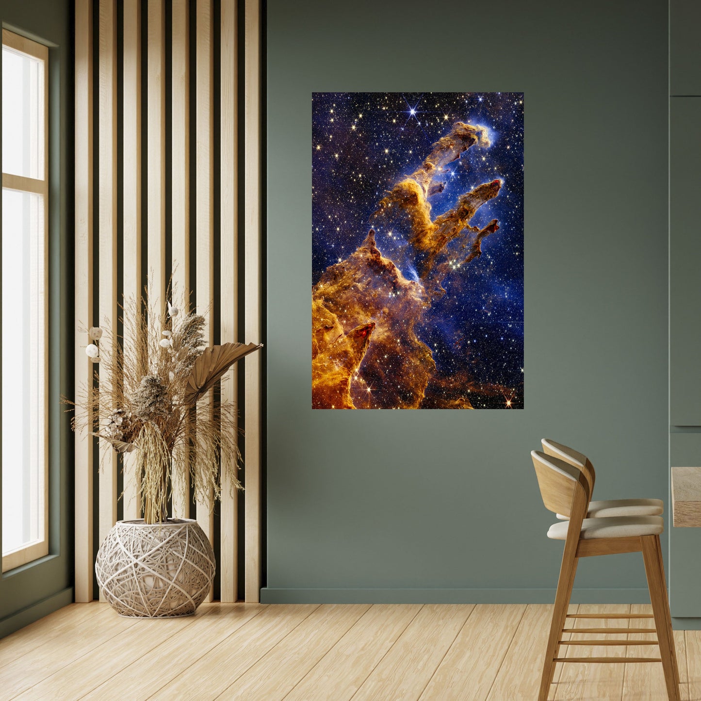 COSMIC DREAMSCAPE vertikal poster med självhäftande text