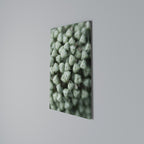 TEXTURED GREEN TIDBITS Vertical Canvas Print