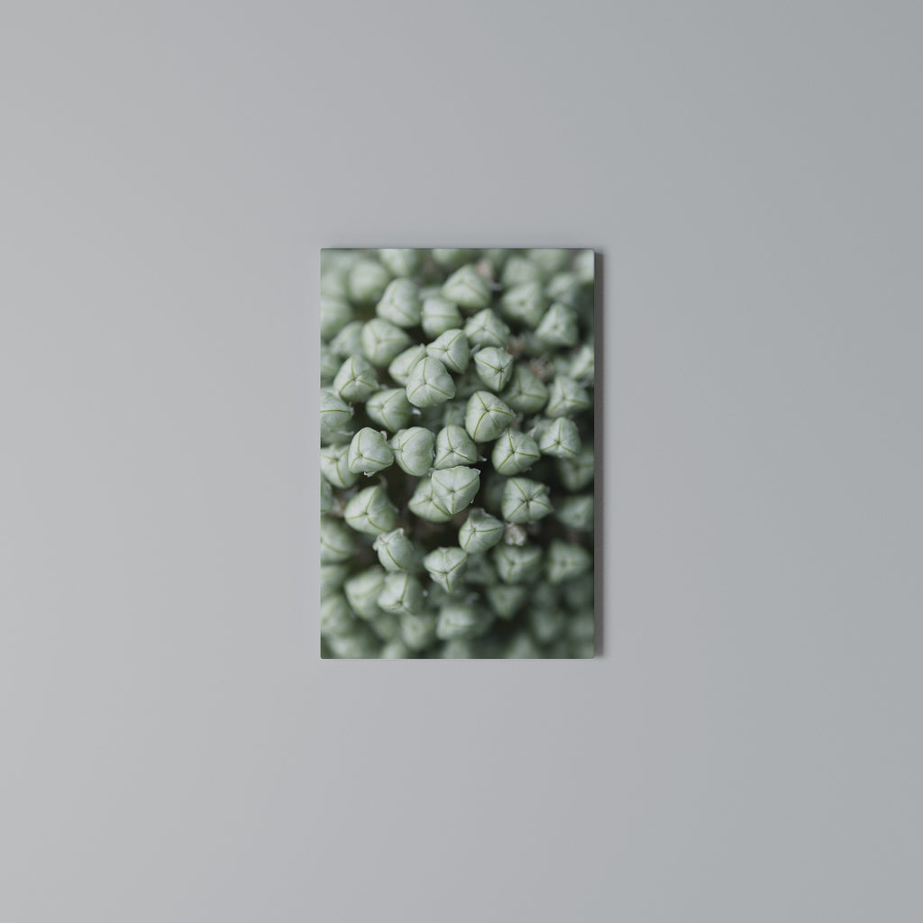 TEXTURED GREEN TIDBITS Vertical Canvas Print