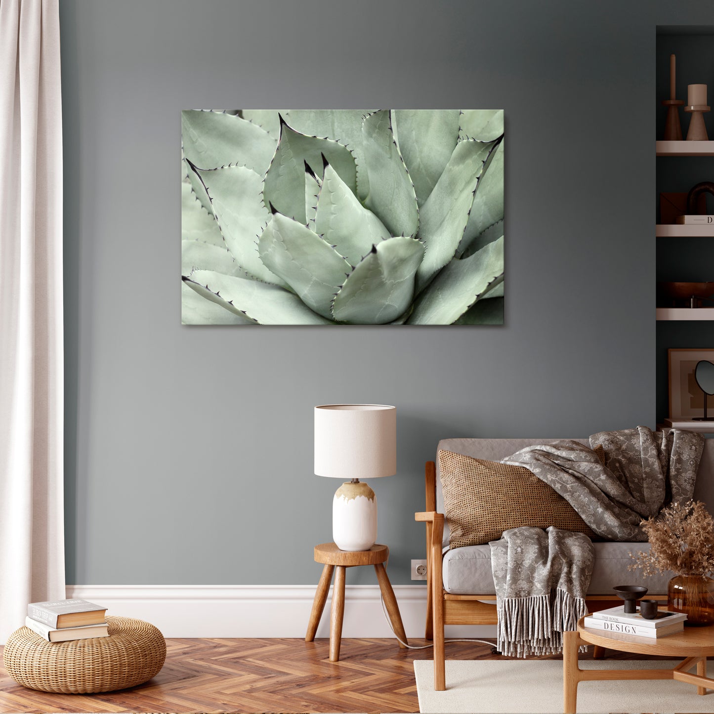 MYSTICAL SUCCULENT DREAM Horizontal Canvas Print