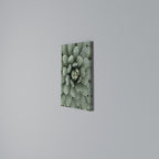 SUCCULENT SYMMETRY Vertical Canvas Print