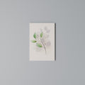 SERENE LEAF SONG Vertical Canvas Print