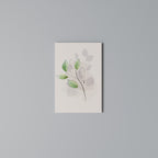 SERENE LEAF SONG Vertical Canvas Print