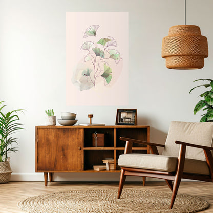 FOLIAGE REVERIE Peel and Stick Vertical Poster