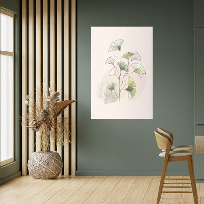 FOLIAGE REVERIE Peel and Stick Vertical Poster