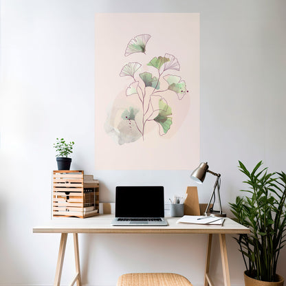 FOLIAGE REVERIE Peel and Stick Vertical Poster