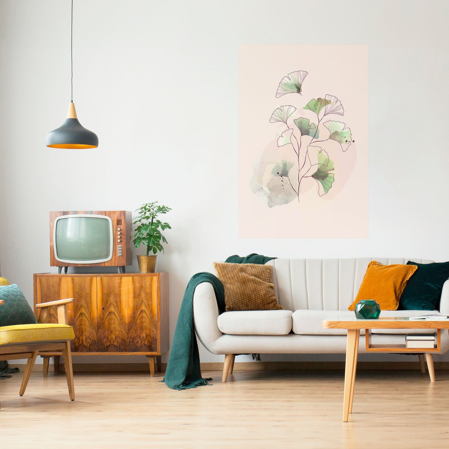 FOLIAGE REVERIE Peel and Stick Vertical Poster