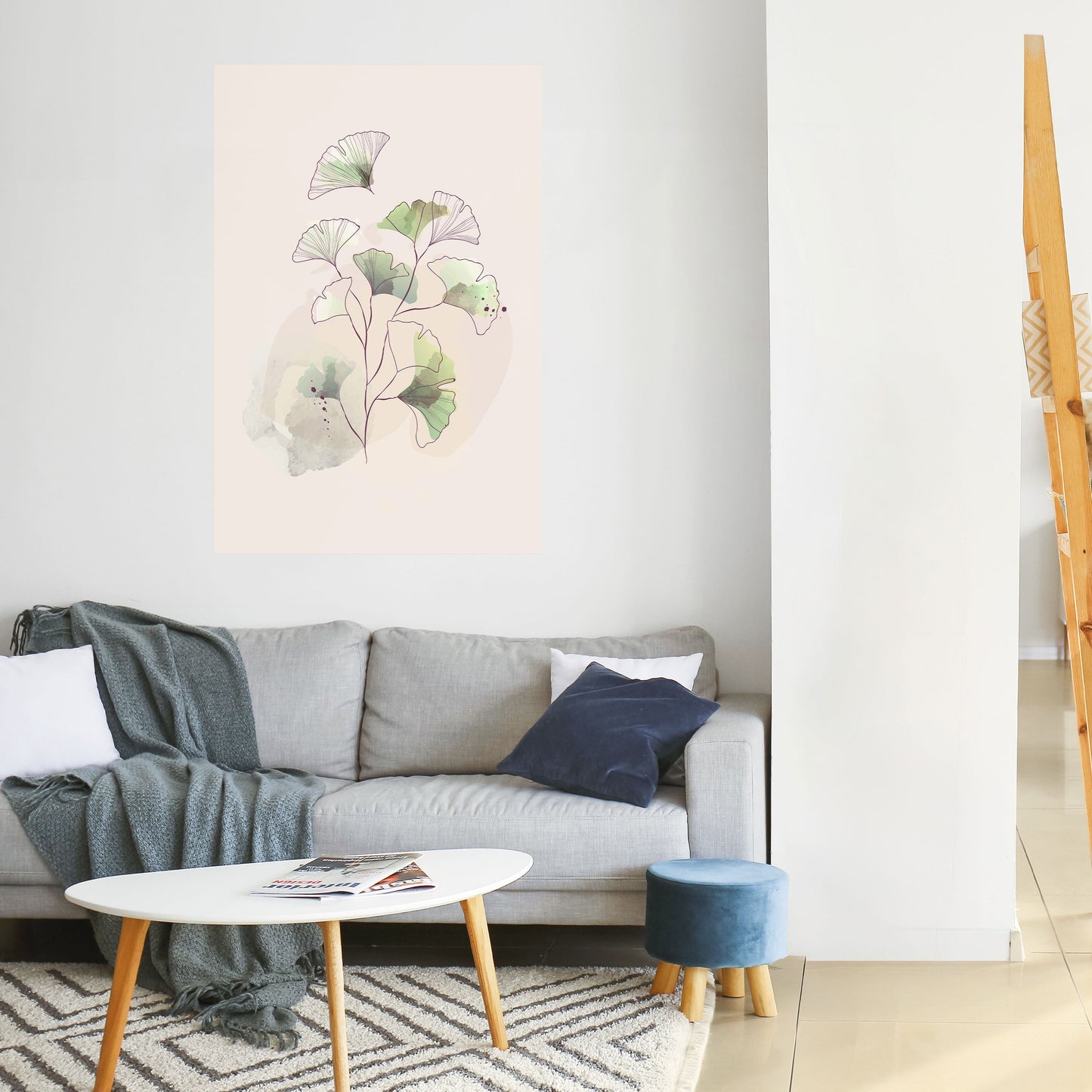 FOLIAGE REVERIE Peel and Stick Vertical Poster