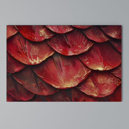RUBY PETAL DANCE Horizontal Canvas Print